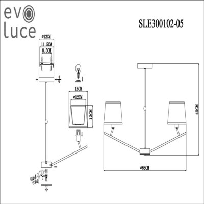 Подвесная люстра Denice SLE300102-05